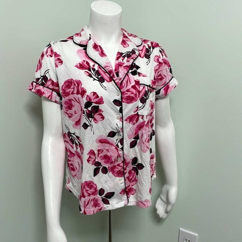 kate spade rose pj shirt